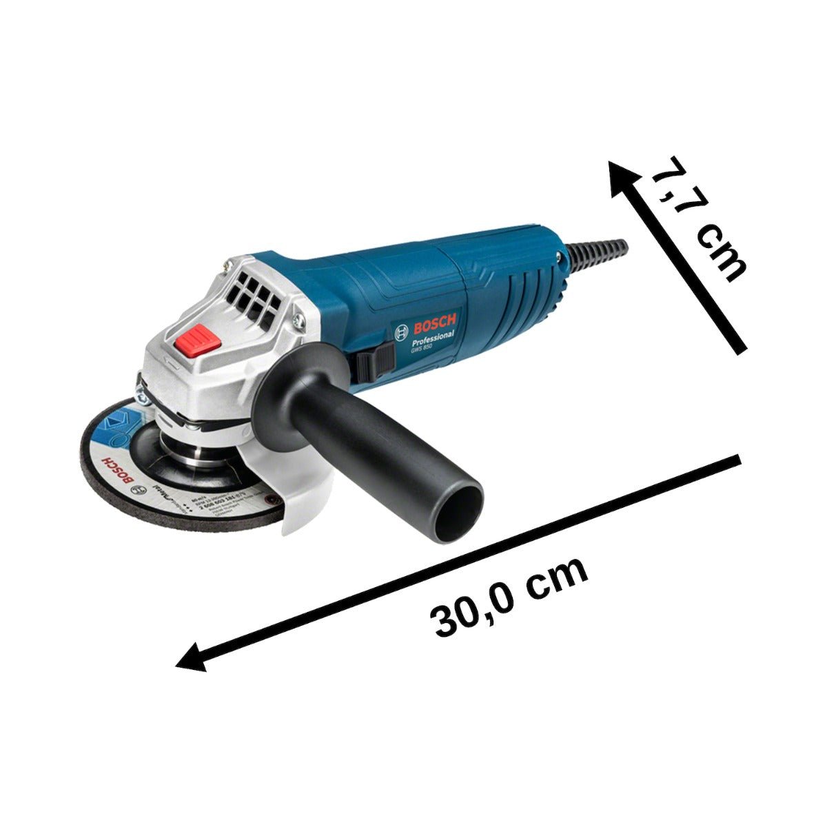 Miniesmeriladora 4 1/2" GWS 850 Bosch