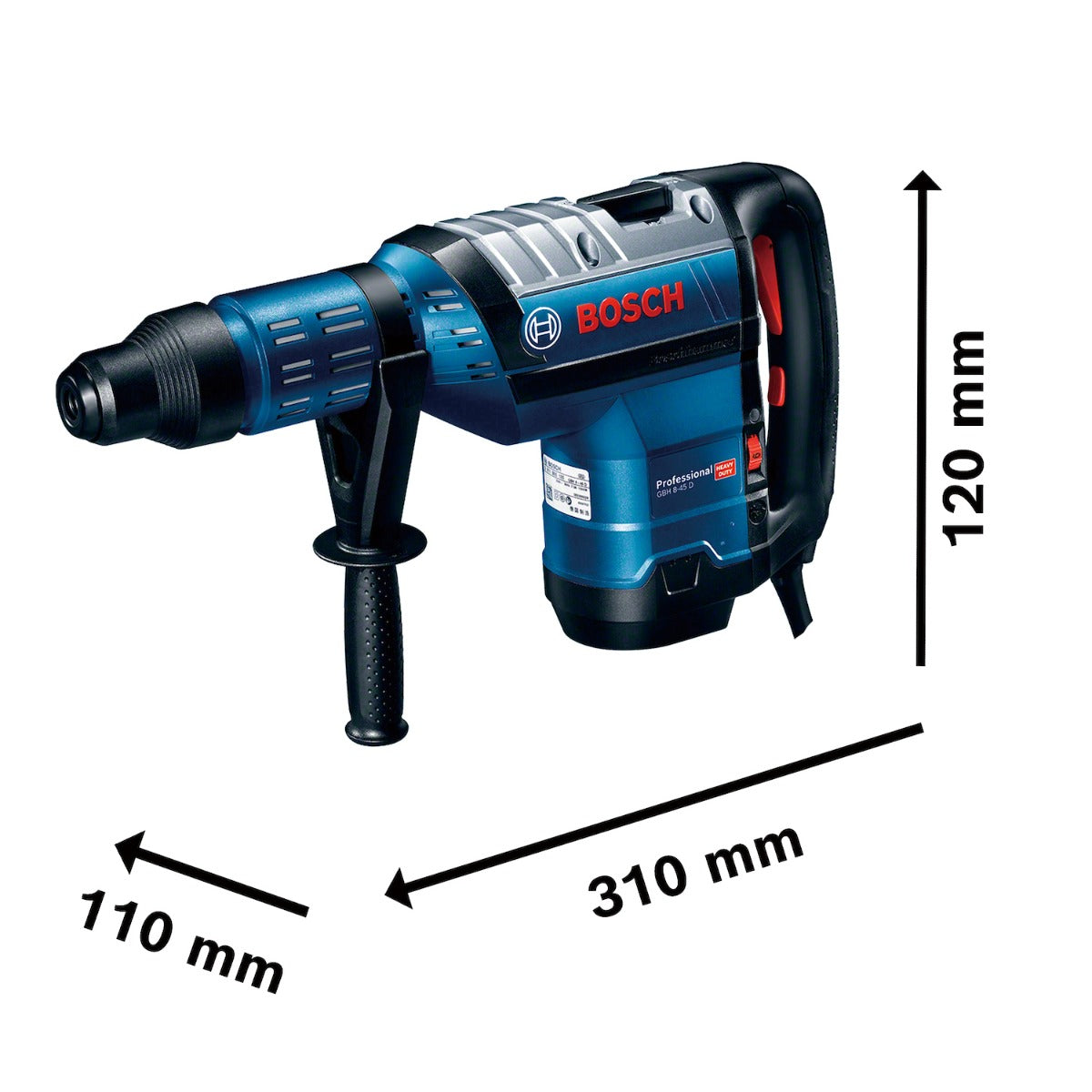 Martillo perforador SDS-max 1500W GBH8-45D 11265 Bosch