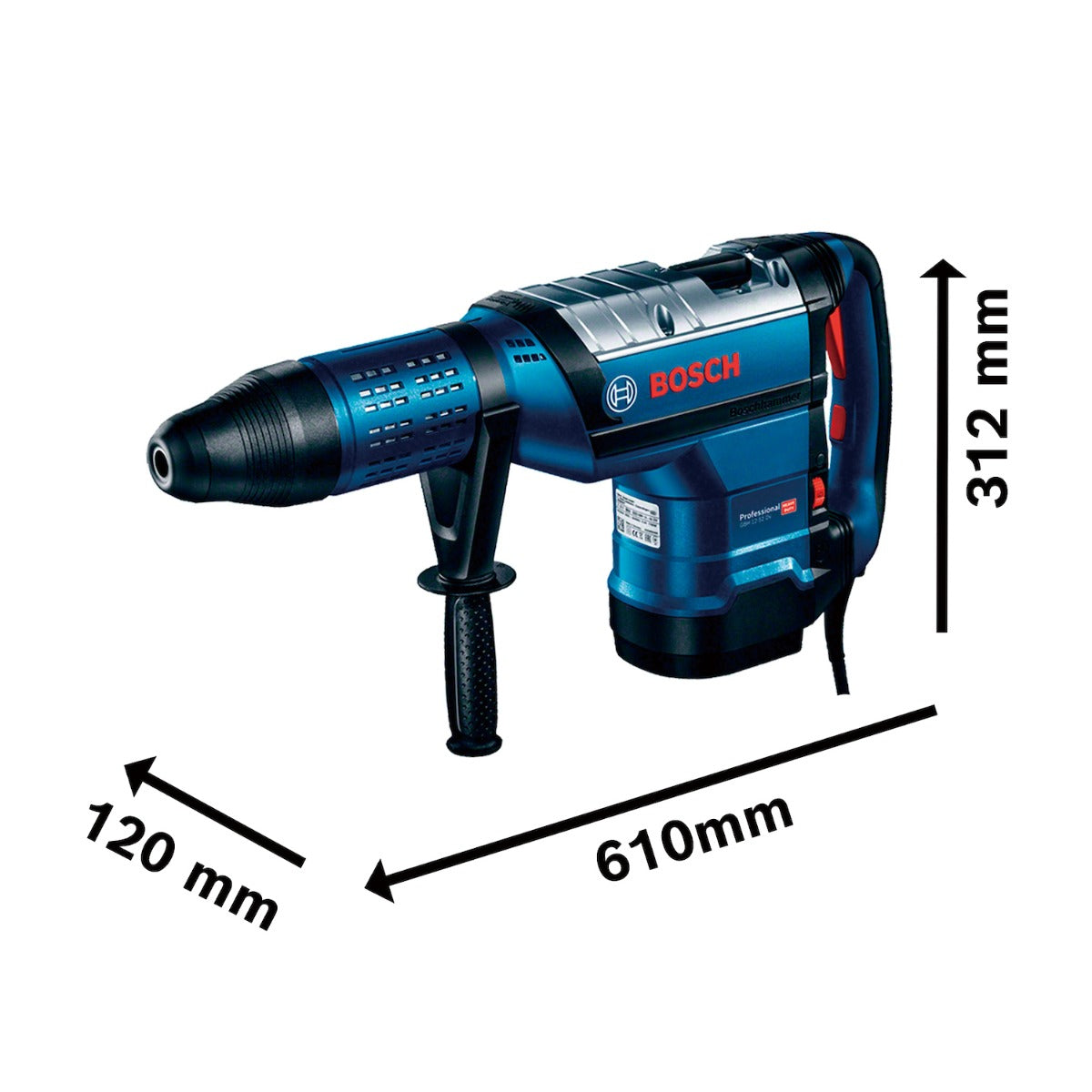 Martillo perforador con SDS max GBH 12-52 DV Professional