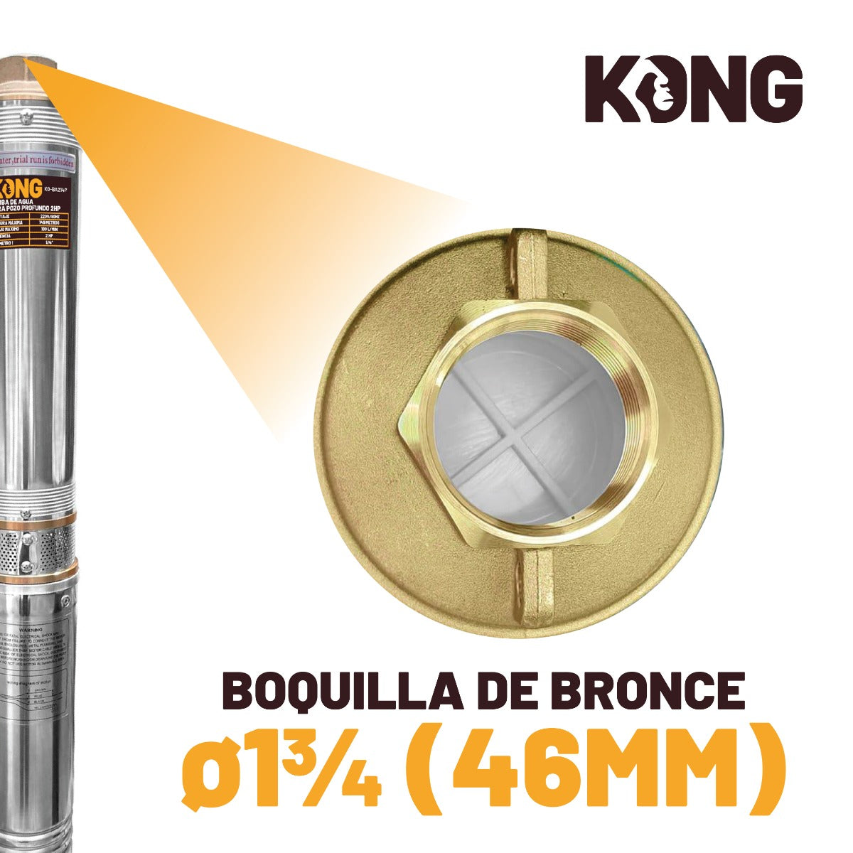 Bomba Tipo Bala 1.5 HP K0-BA212P Kong