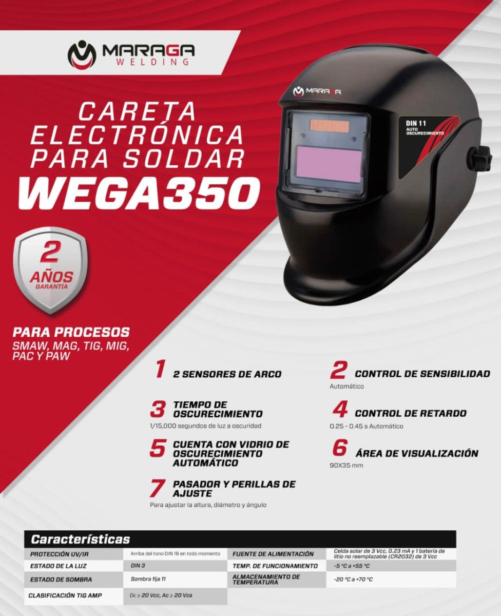 Careta Electrónica WEGA350 Maraga