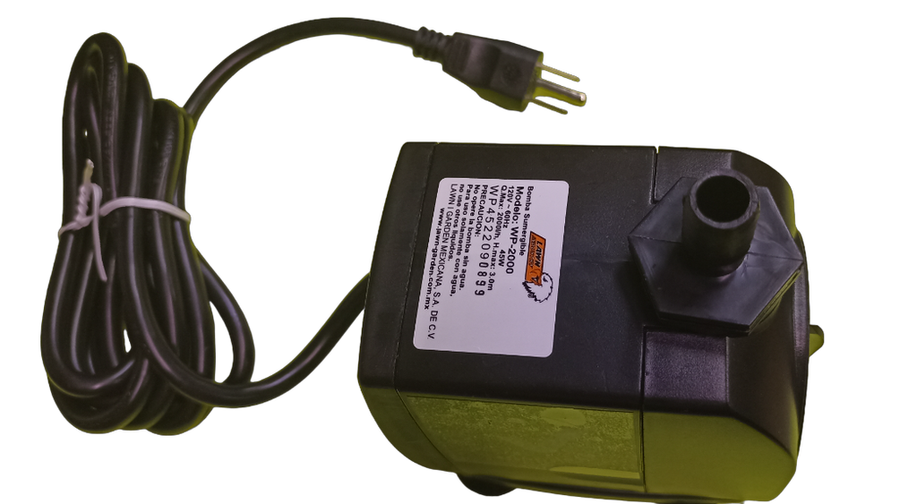 Bomba Para Fuentes Sumergibles WP-2000 Lawn Industry