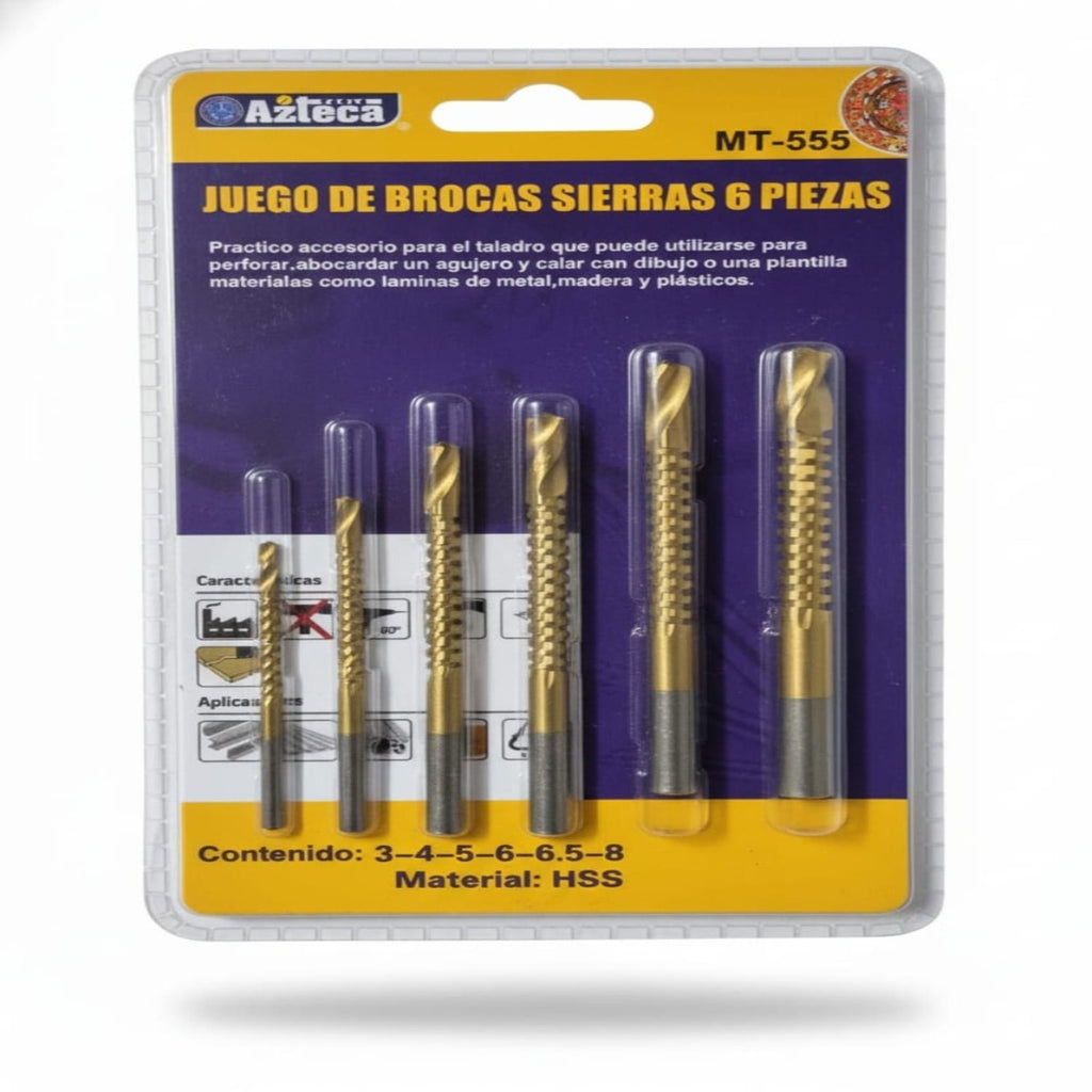 Juego de brocas a/v sierra MT-555 AZTECA