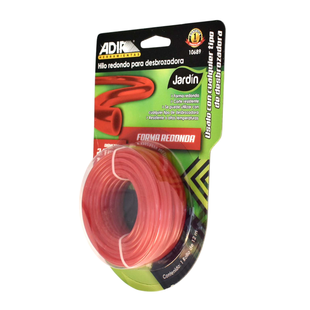 Hilo Para Desbrozadora 2.7 mm 12m 10689 Adir
