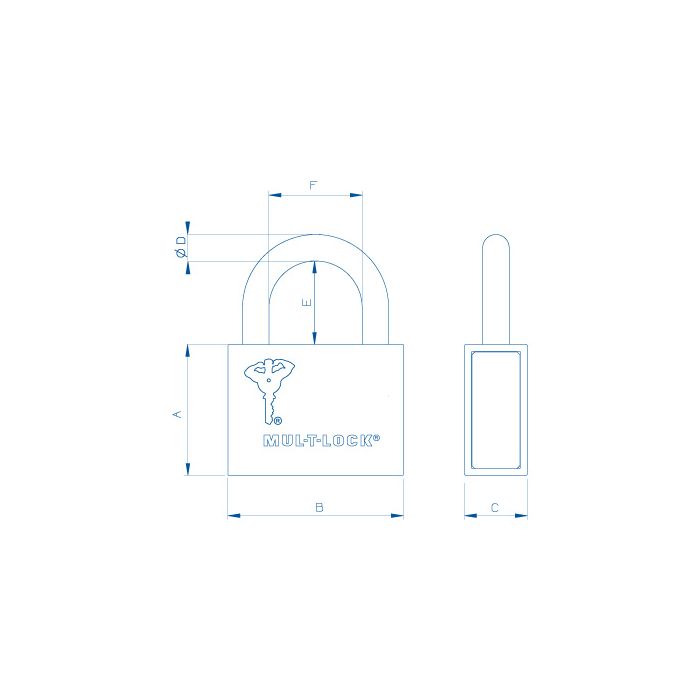 Candado De Alta Seguridad 8 PP 6000 Mul-T-Lock