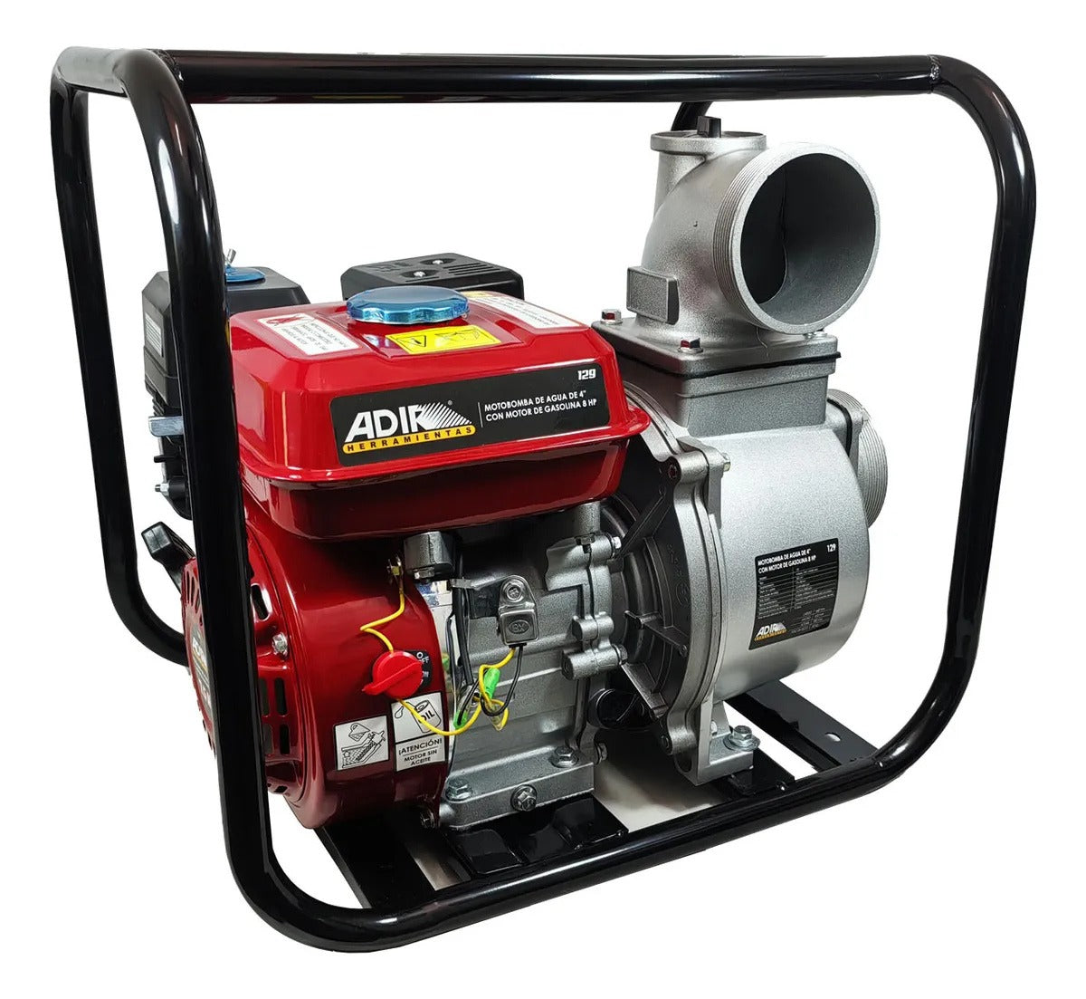 Motobomba a Gasolina 8 HP 4 X 4" 129 Adir