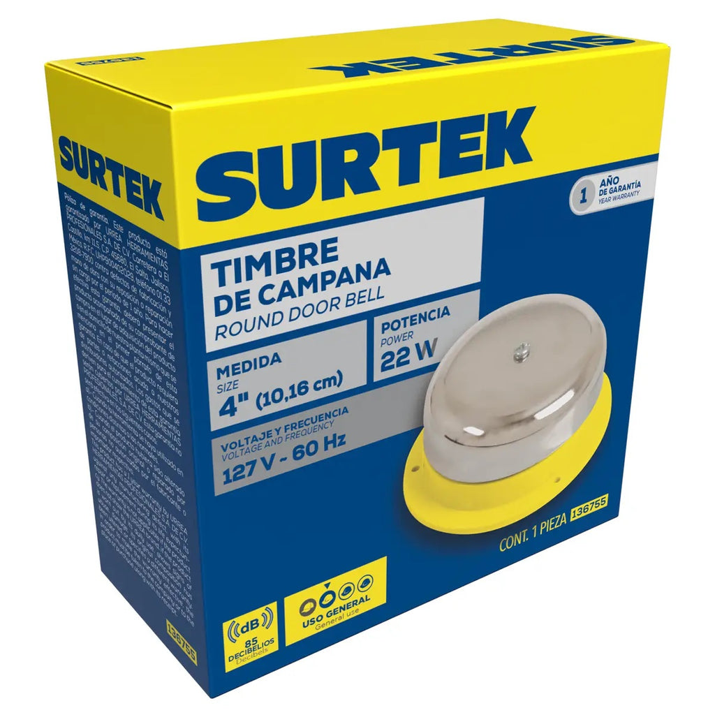 Timbre de Campana 4" 136755 Surtek