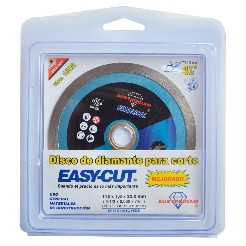 Disco de Diamante Easy-Cut 4-1/2" 1502 Austromex
