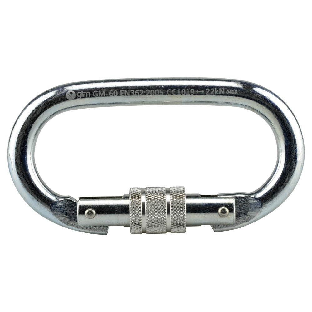 Mosquetón De Acero Oval 22KN 060HM Gimex