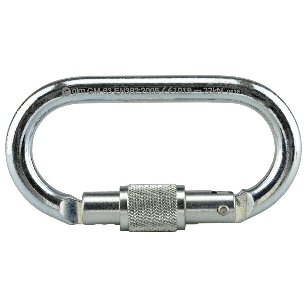Mosquetón de Acero Oval 22KN 061HM Gimex