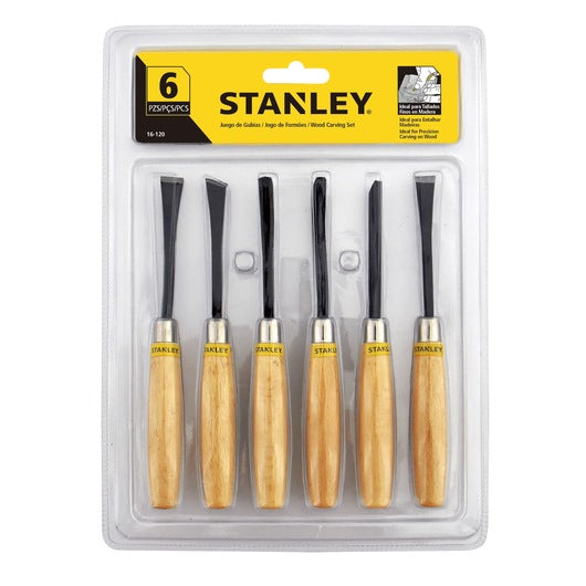Juego de 6 gubias afiladas 16-120 Stanley