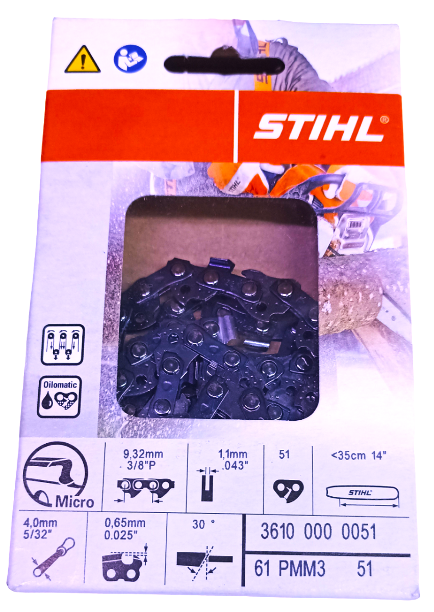 Cadena De 14” Para Motosierra 3/8" Picco Micro Mini 3 (PMM 3) 1.1 mm Stihl