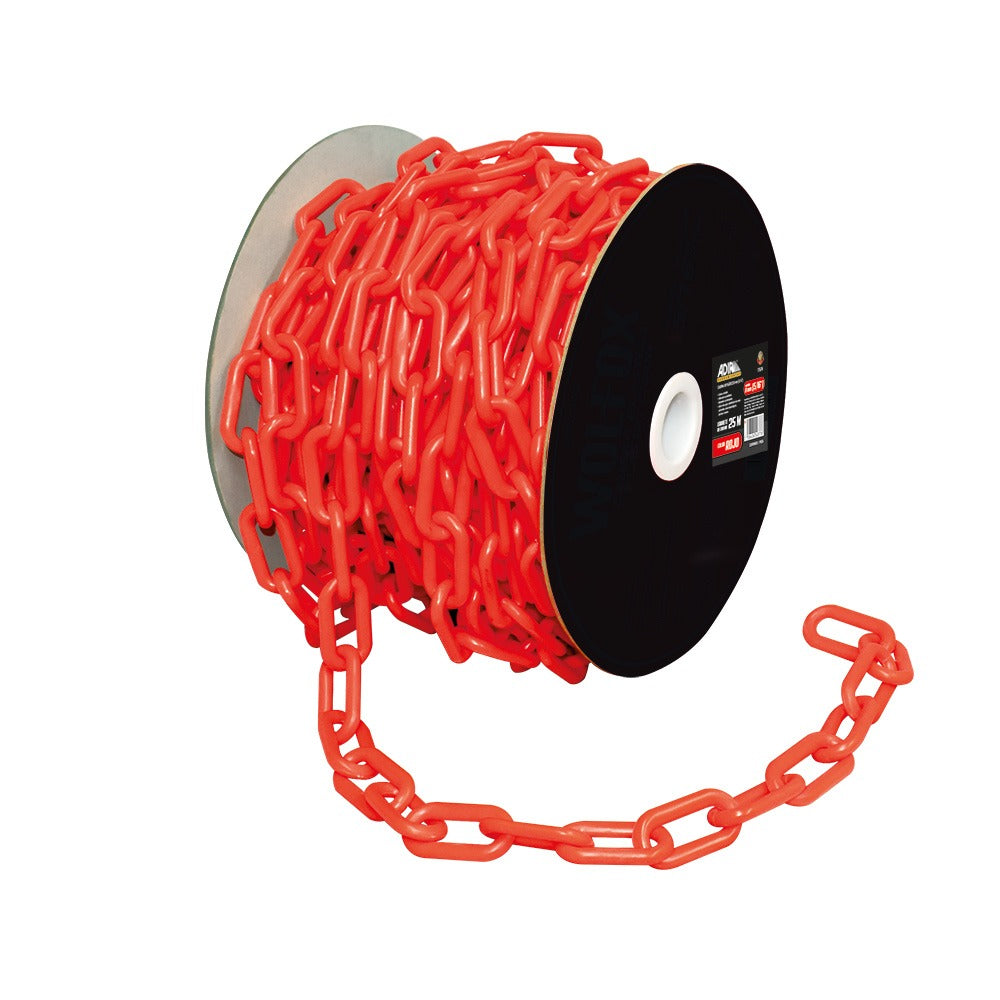 Cadena de Plástico Rojo 5/16" 25M 17674 Adir