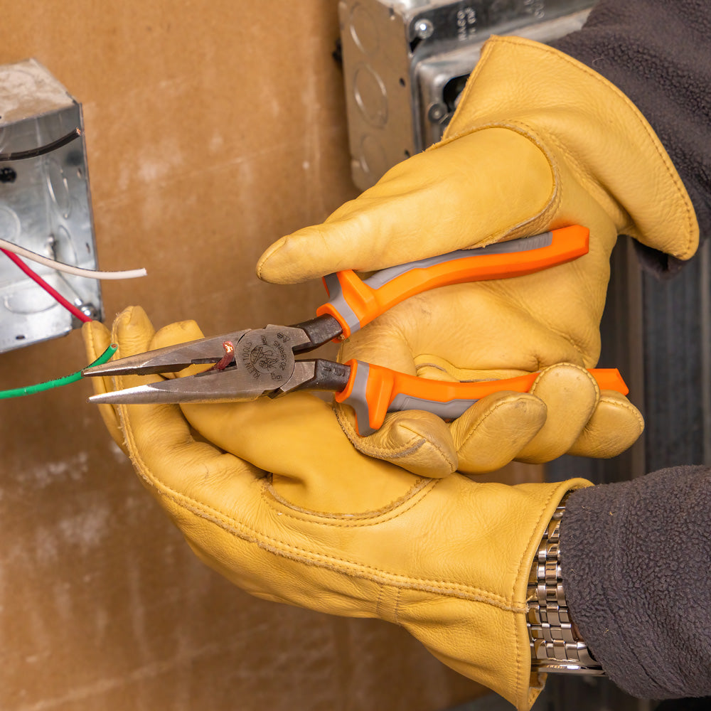 Pinza de punta larga con aislamiento 8” 2038RINS Klein Tools