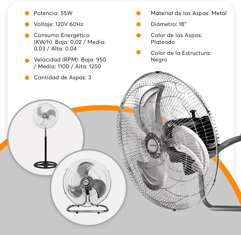 Ventilador 18”  3 en 1 2074 Adir
