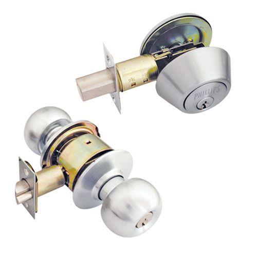 Combo cerraduras gamma y cerrojo LL-M Cromo Mate 81201 Phillips