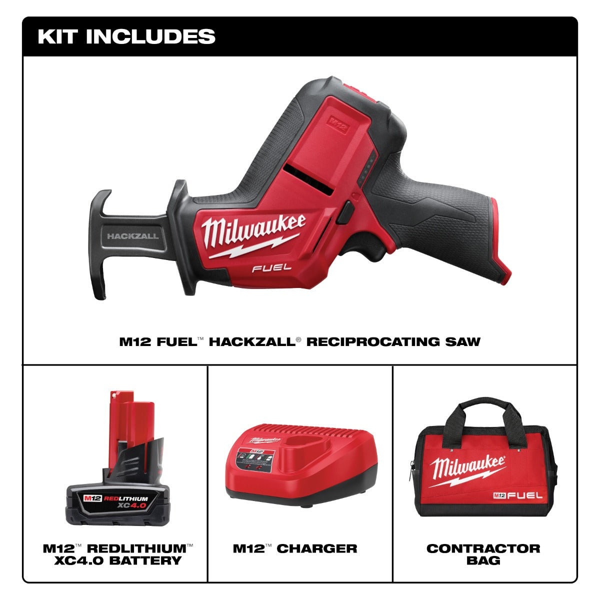 Sierra Sable Reciproca M12 FUEL™ HACKZALL® 2520-21XC Milwaukee