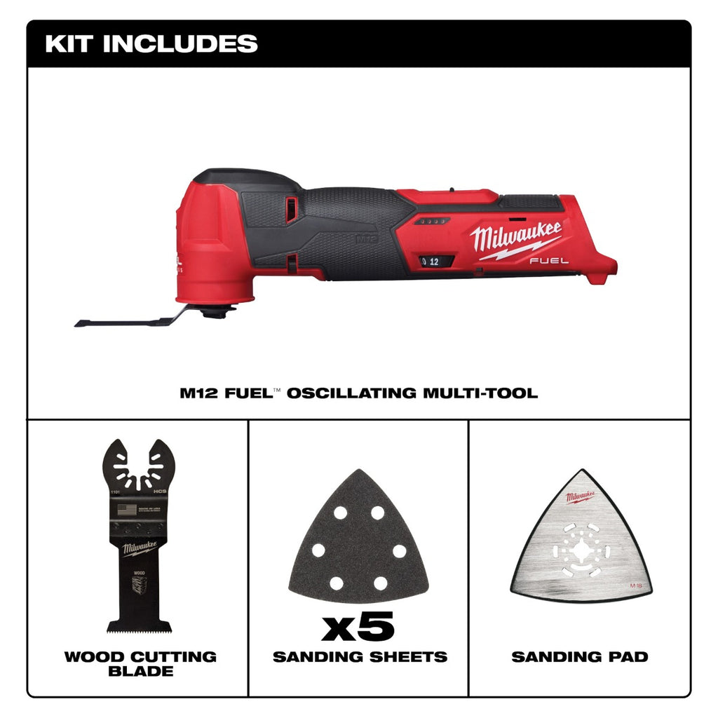 Multiherramienta oscilante M12 FUEL™ 2526-20 Milwaukee