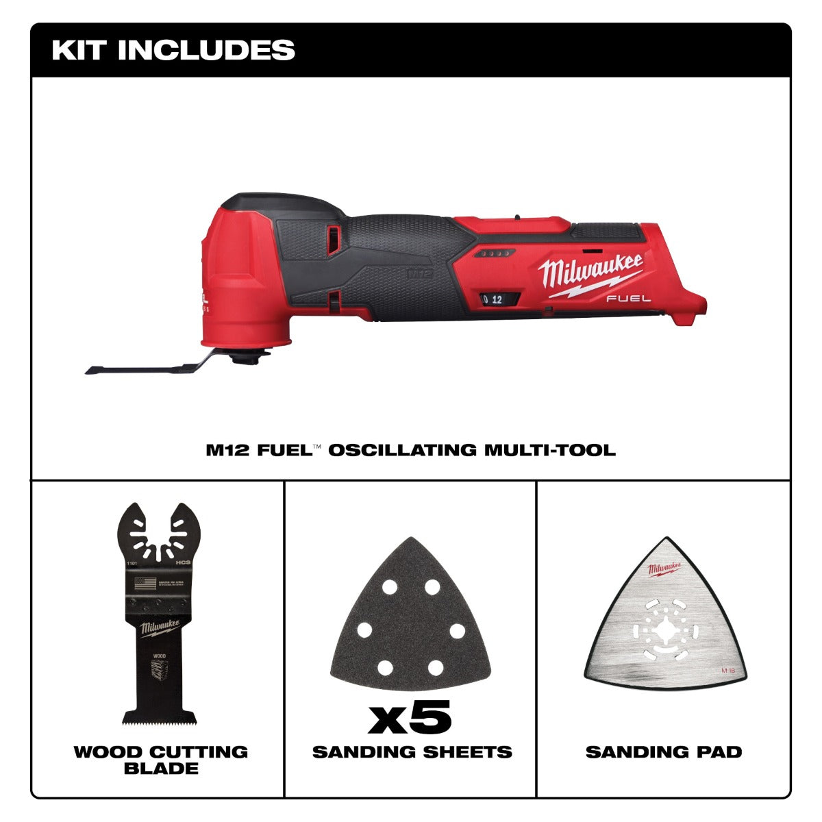 Multiherramienta oscilante M12 FUEL™ 2526-20 Milwaukee