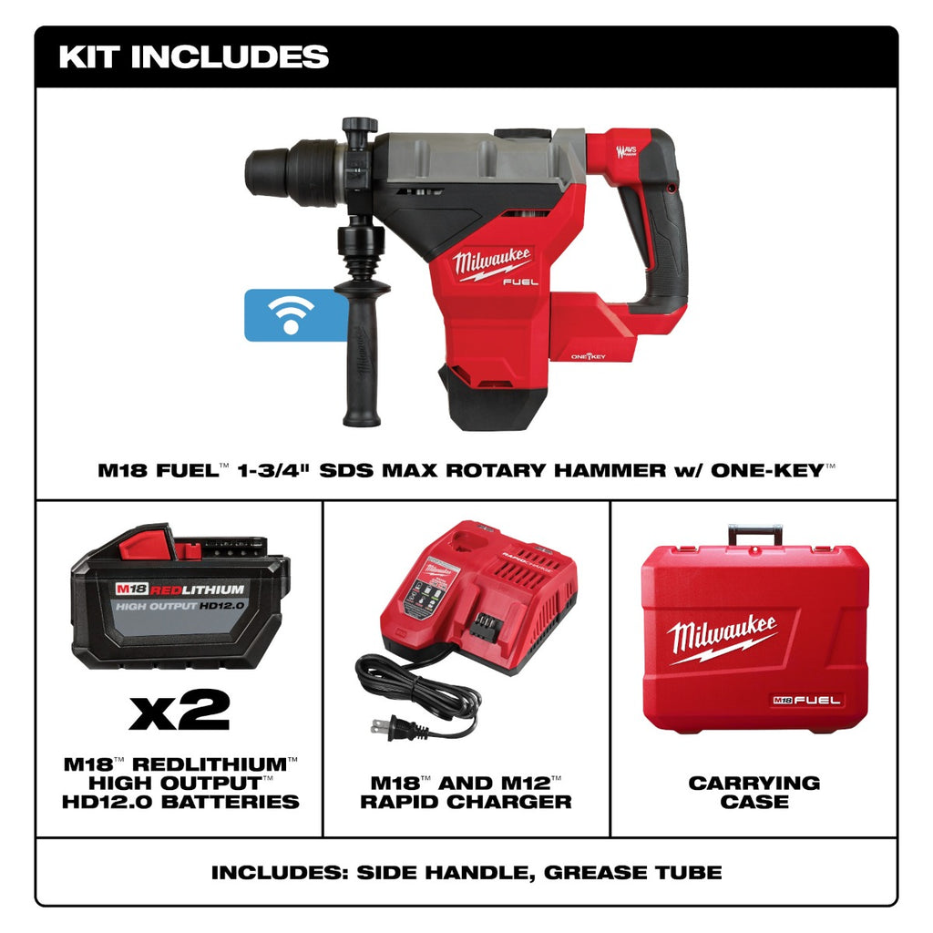 Martillo Rotativo M18 FUEL™ SDS MAX 1-3/4" 2718-22HD Milwaukee