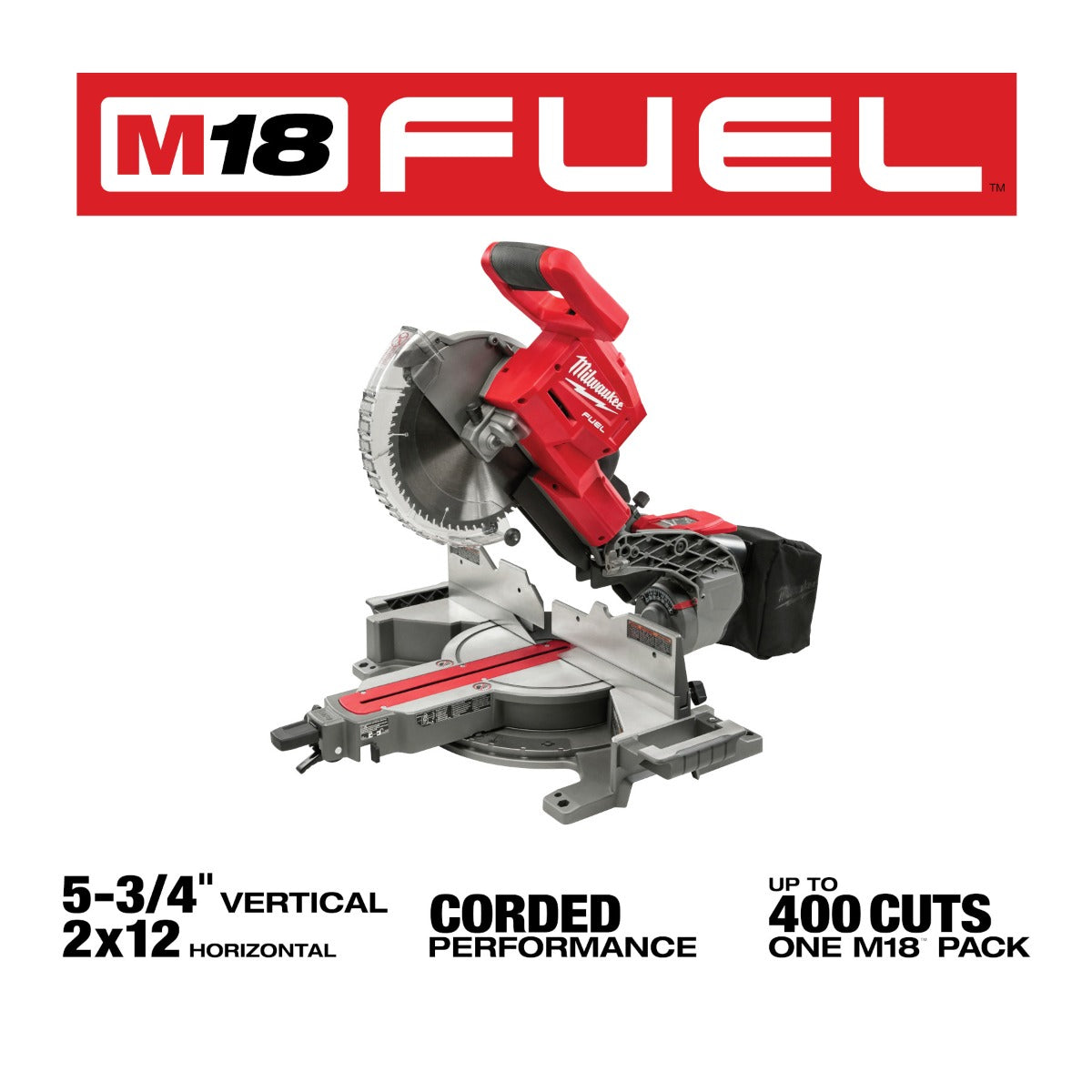 Sierra Ingleteadora Compuesta M18 FUEL™ 10" 2734-20 Milwaukee