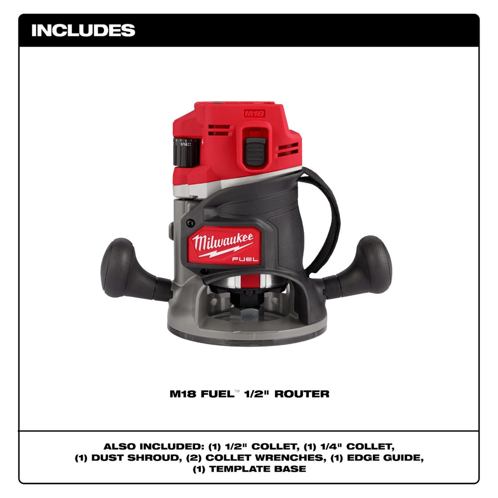 Router M18 FUEL™ 1/2" 2838-20 Milwaukee