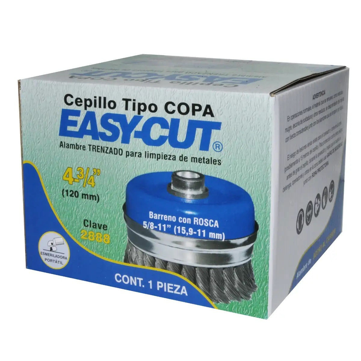 Carda Tipo Copa Trenzado 4-3/4” x 5/8”-11H 2888 Austromex