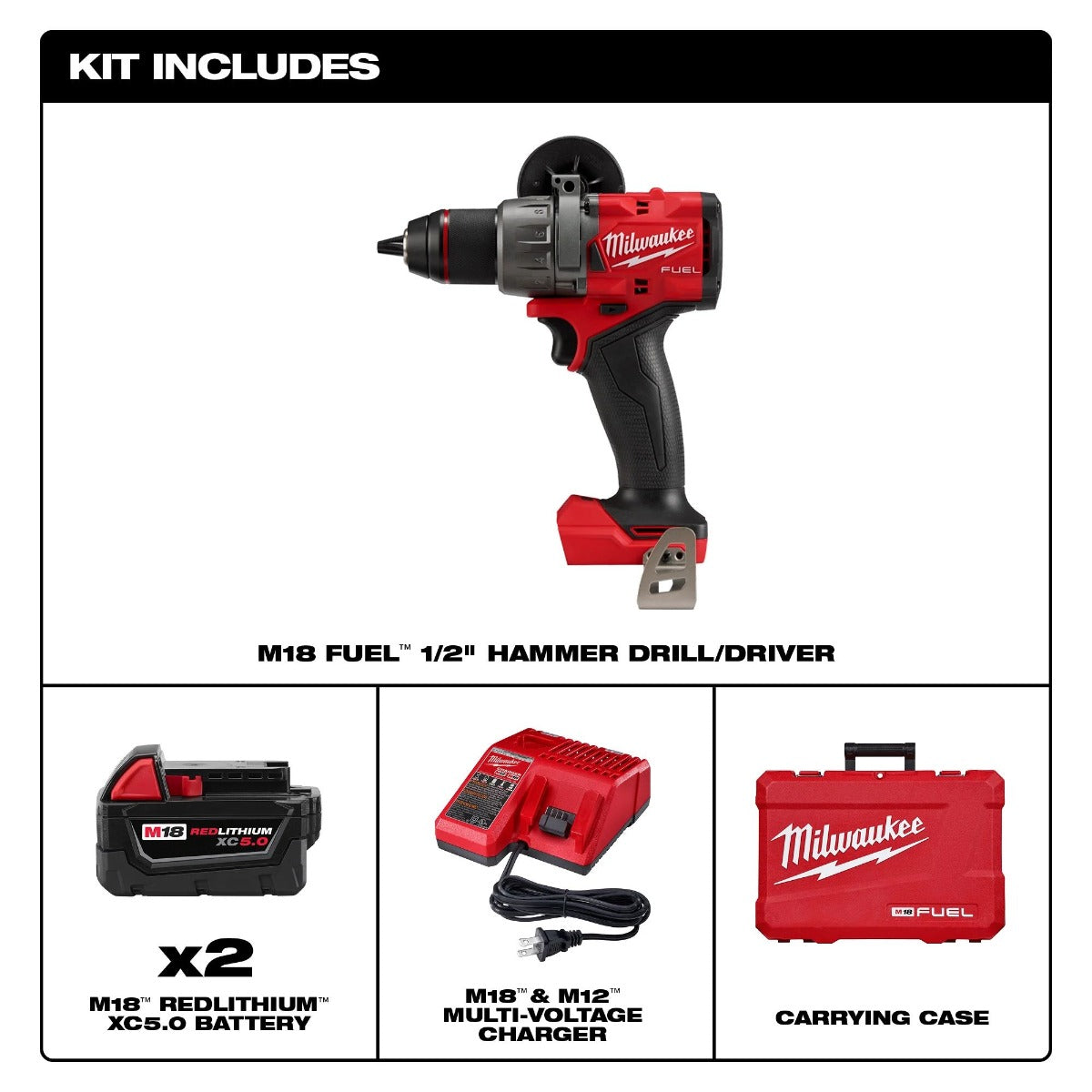 Rotomartillo M18 FUEL 1/2 Pulg 2904-22 Milwaukee