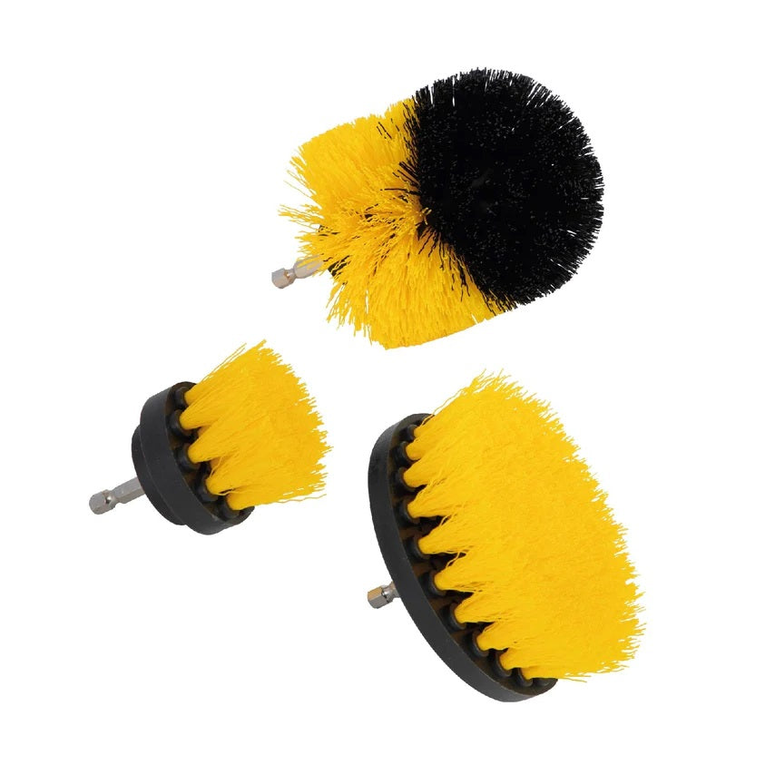 Cepillo para Taladro Juego 3 Piezas para Limpieza Cerdas Multiusos 11535 ADIR