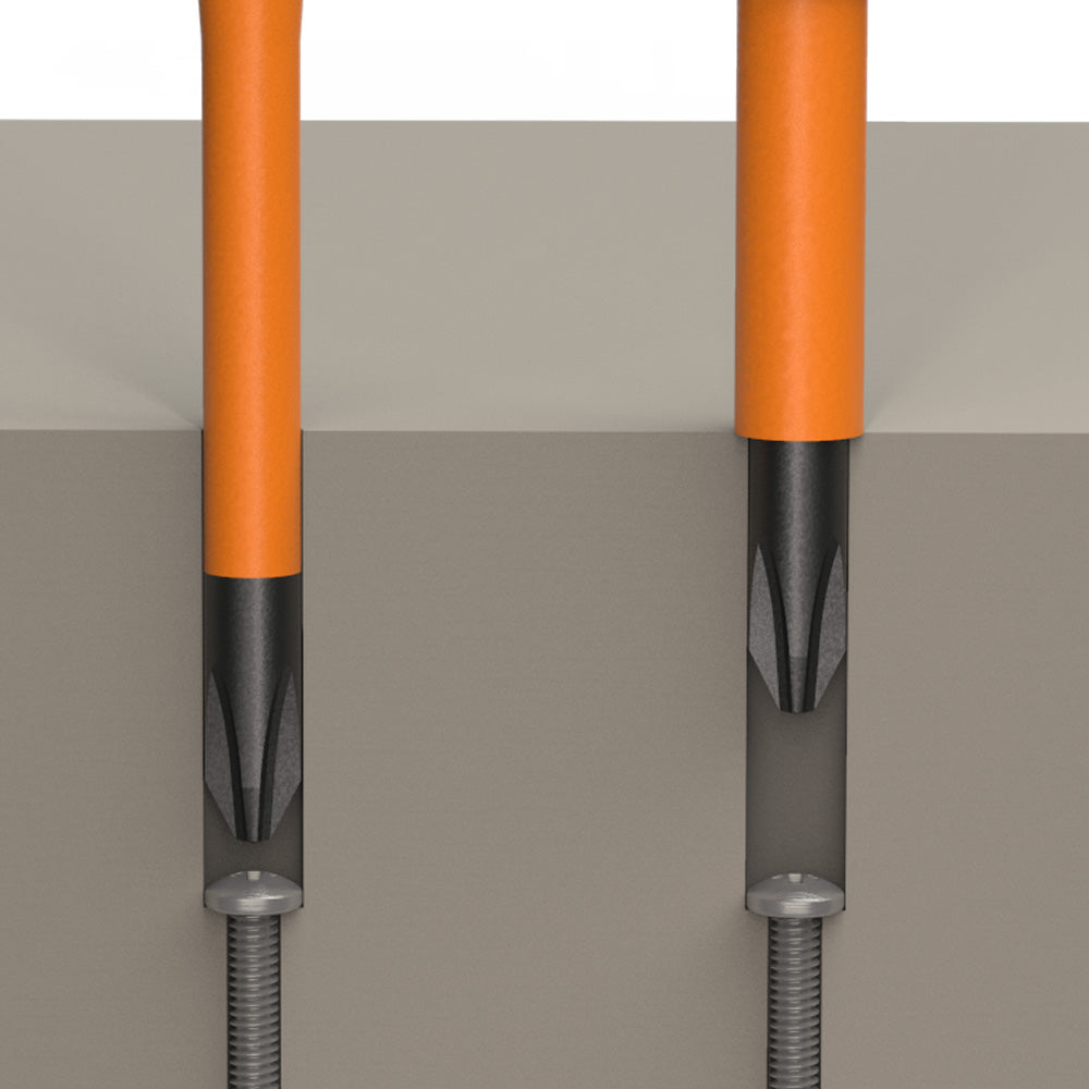 Desarmador 2 en 1 con aislamiento punta Phillips n.º 2 32293 Klein Tools