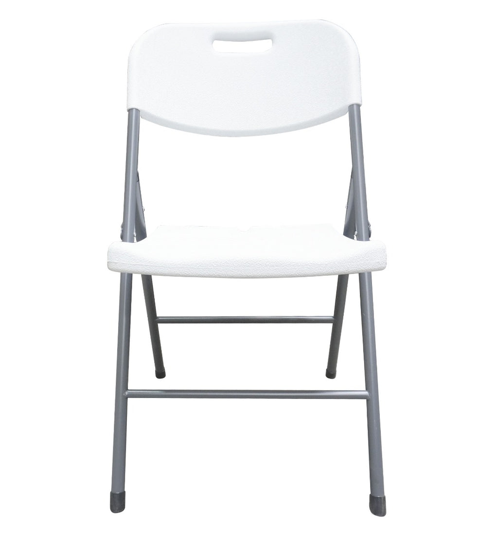 Silla Plegable Reforzada Blanca GardenLife