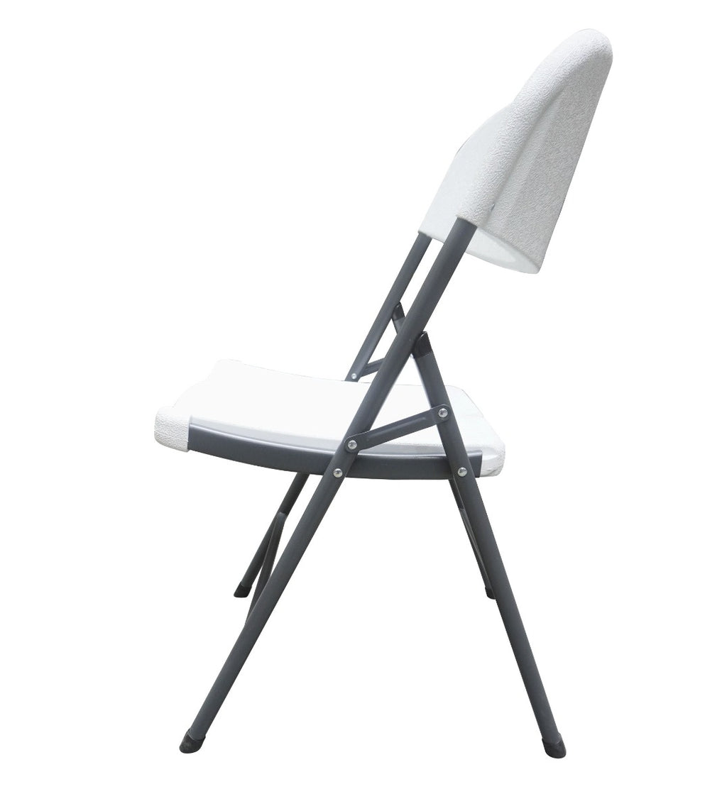 Silla Plegable Reforzada Blanca GardenLife