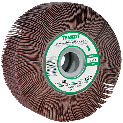 Rueda flap Tenazit Premium grano 60 6X2X1 727 Austromex