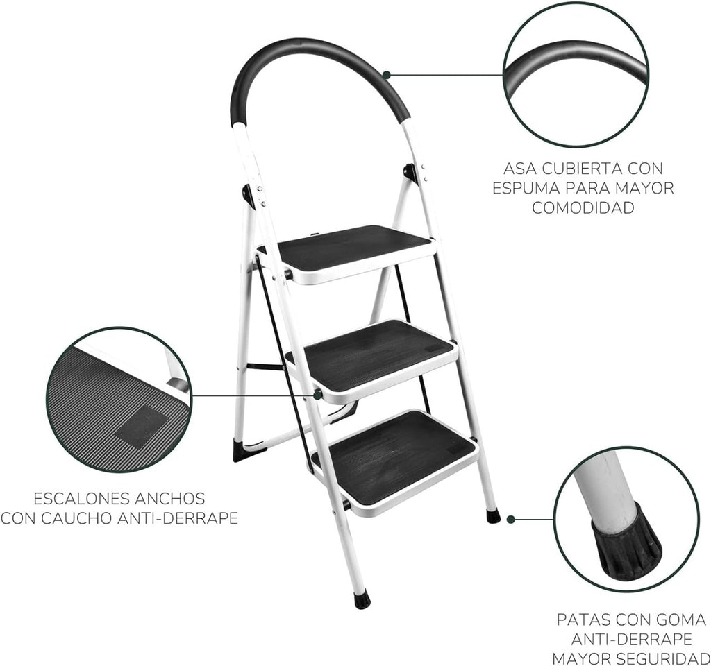 Escalera taburete 3 escalones Dayo