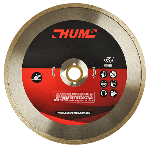 Disco de diamante rin continuo HUM 7 Pulg 2559 Austromex