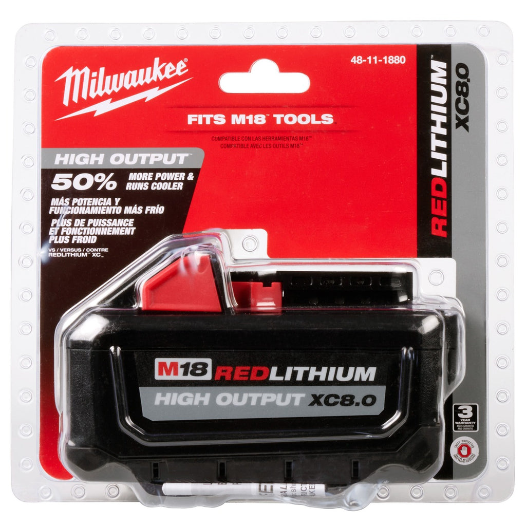 Batería M18™ REDLITHIUM™ HIGH OUTPUT™ XC8.0 48-11-1880 Milwaukee