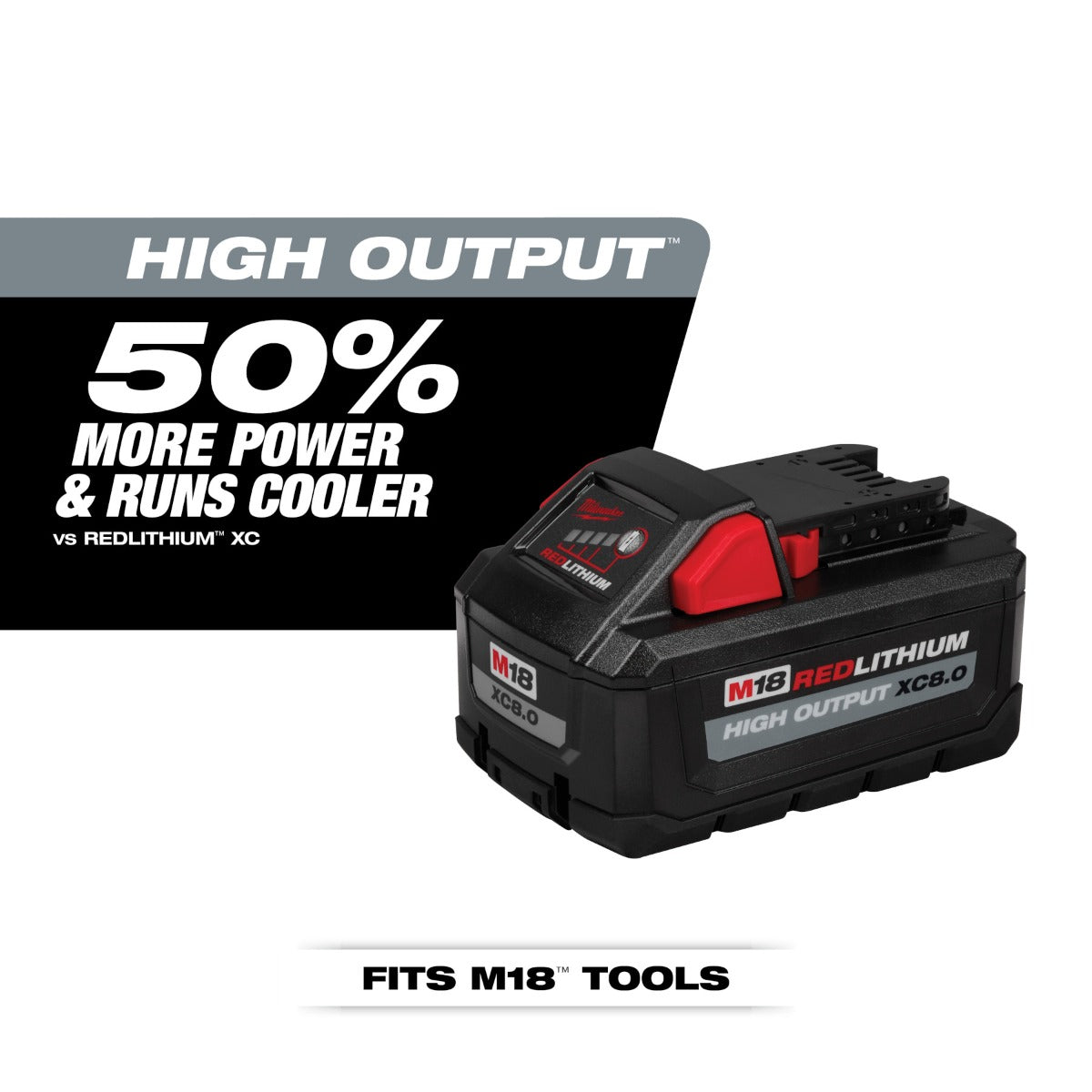 Batería M18™ REDLITHIUM™ HIGH OUTPUT™ XC8.0 48-11-1880 Milwaukee