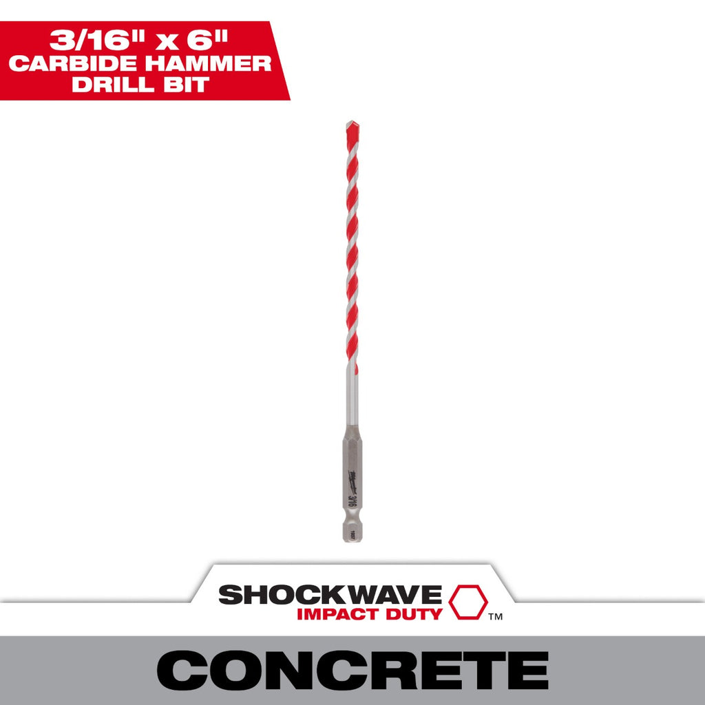 Broca de Concreto 3/16" X 6” 48-20-9006 Milwaukee