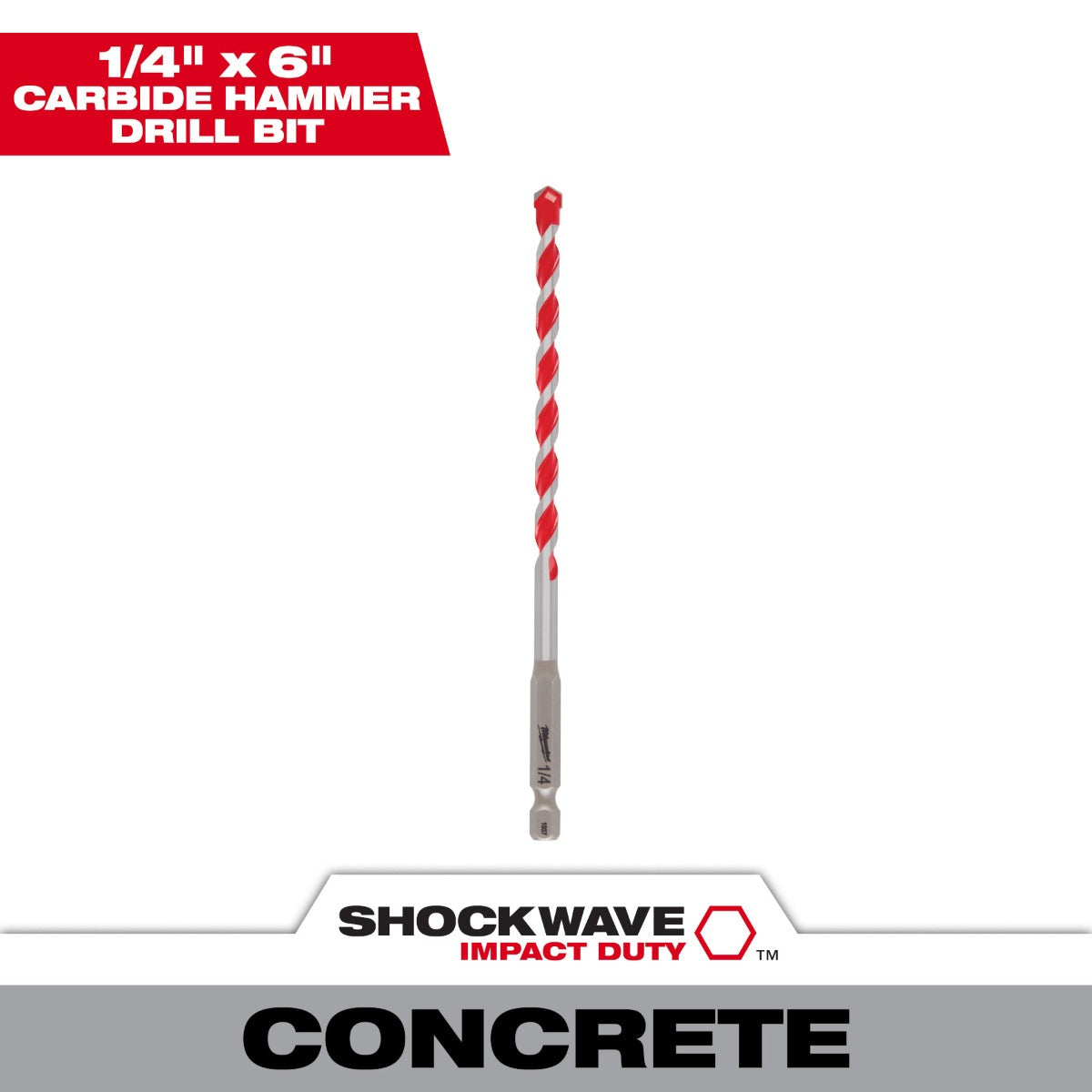 Broca de Concreto 1/4" X 6” 48-20-9011 Milwaukee