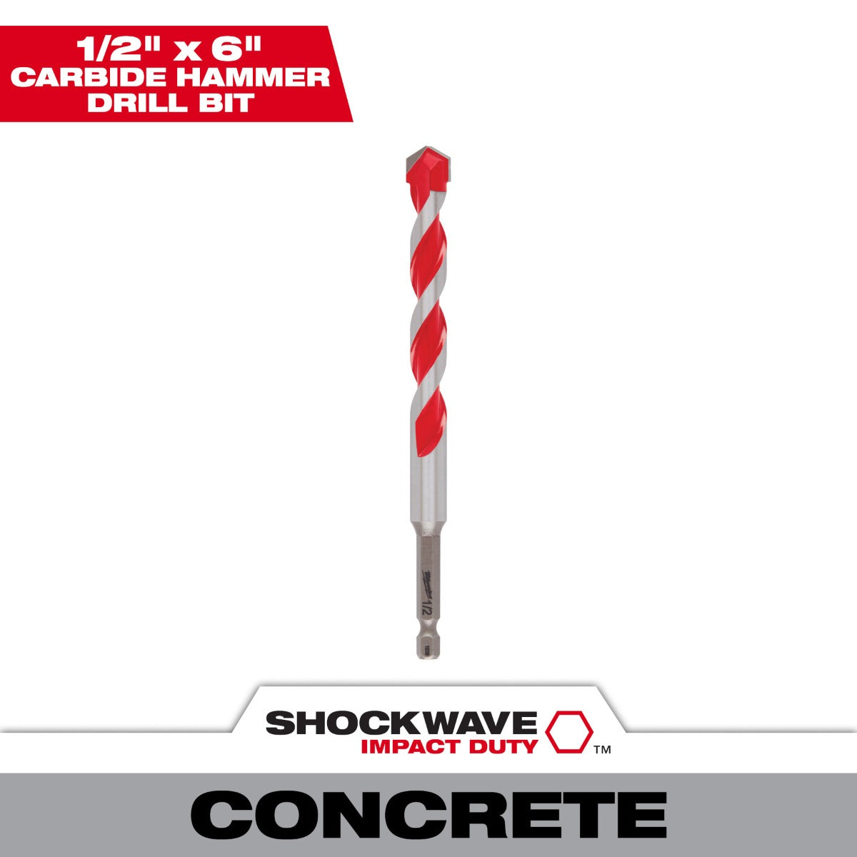 Broca de Concreto 1/2" X 6” 48-20-9030 Milwaukee