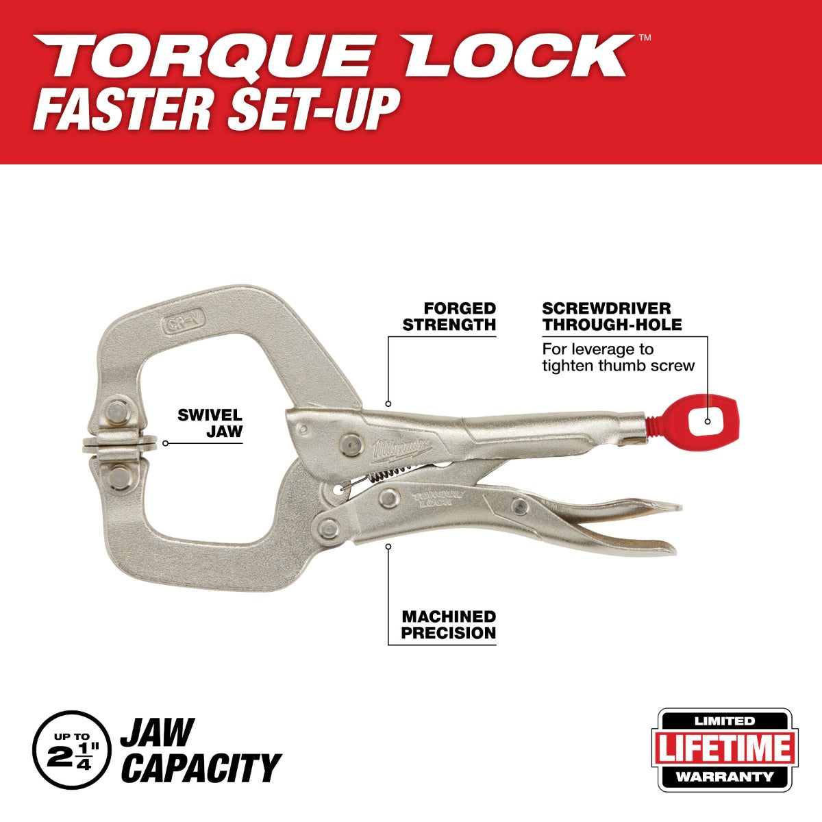 Pinza de presión Tipo C 6” 48-22-3522 Milwaukee