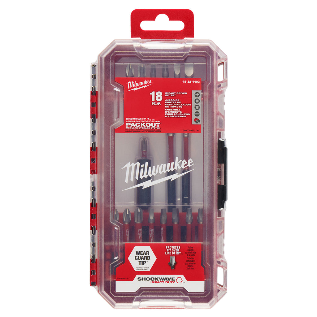 Juego de brocas para destornillador SHOCKWAVE™ Impact Duty™ de 18 pzs 48-32-4403 Milwaukee