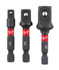 Juego de adaptadores de cubos con vástago hexagonal SHOCKWAVE™ 3 pzs 48-32-5033 Milwaukee