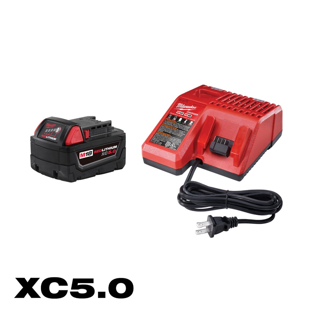 Juego batería y cargador M18™ REDLITHIUM™ XC5.0  48-59-1850 Milwaukee