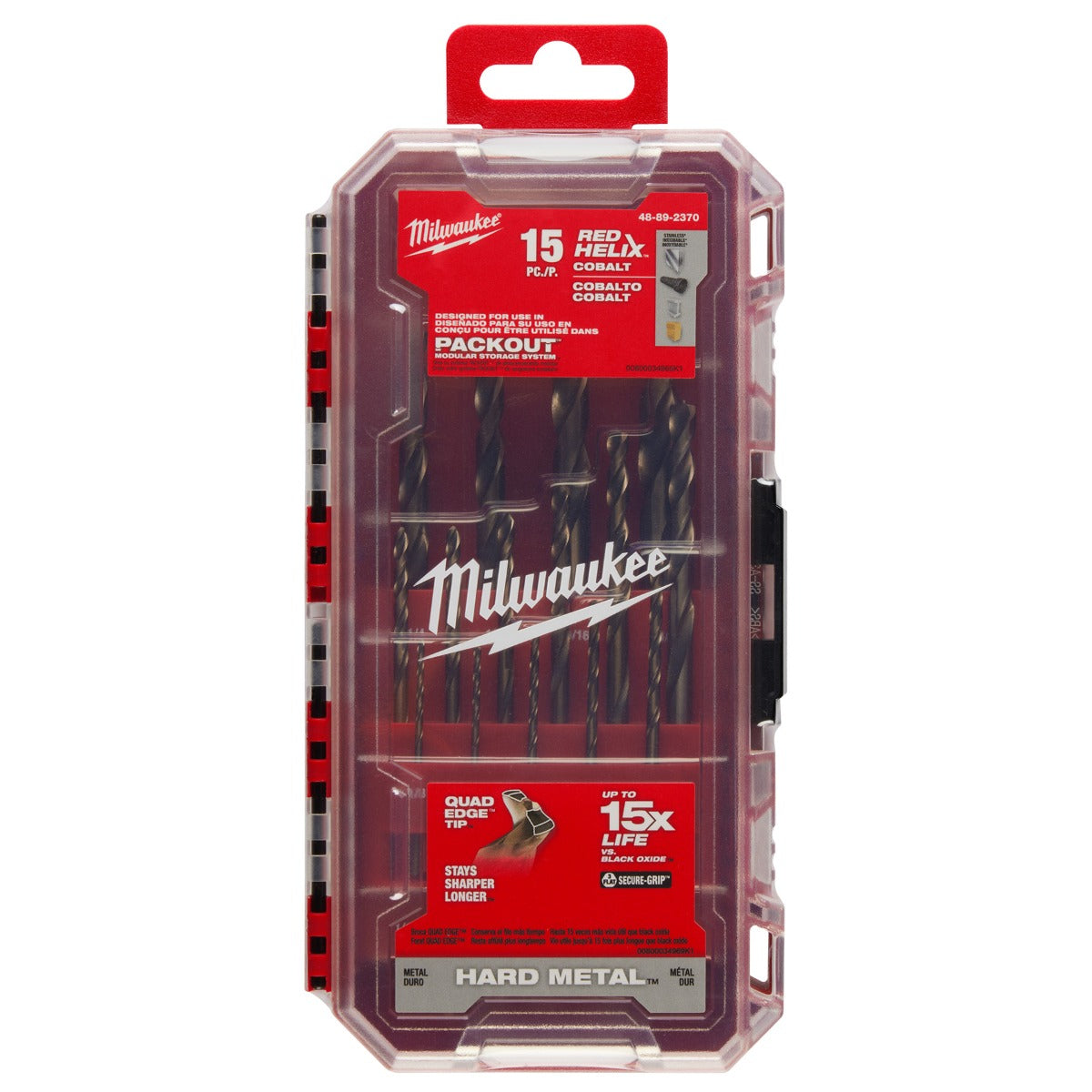 Juego Brocas de Cobalto RED HELIX™ 48-89-2370 Milwaukee