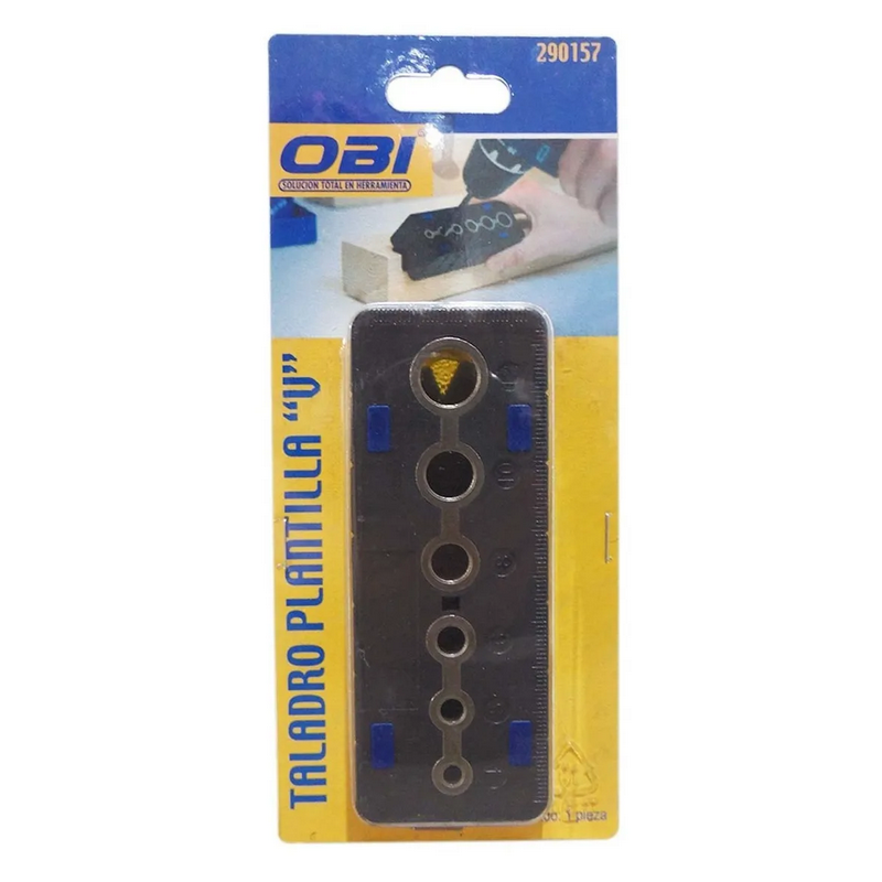 Guia plantilla V de taladro 4 a 12 Mm para carpintero 290157 Obi