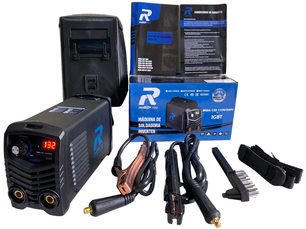 Soldadora Inversora  MMA-130 Redbo TIG LIFT Bi-voltaje 110V/230V