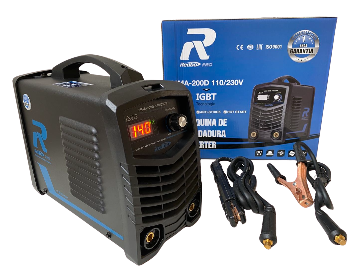 Soldadora Inversora MMA200D Redbo