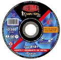 Disco para corte y desbaste de metal 4-1/2 Pulg 2121 Austromex