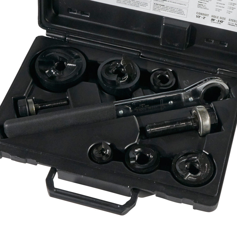 Juego de 6 Sacabocados KT de 0.50'' a 2'' en estuche 53732SEN Klein Tools